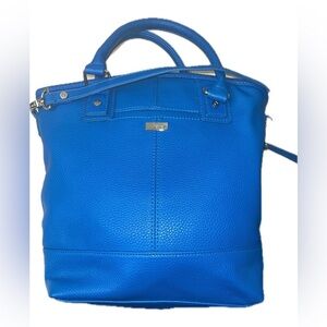 Jewell Thirty One Pebble Blue Cobalt Crossbody Large Tote with Strap